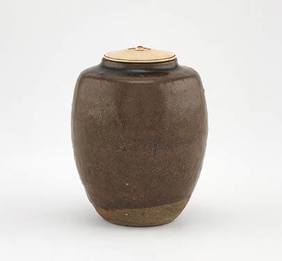 Vase Cha-ire de l'epoque edo vase à poussière de thé du Smithsonian museum