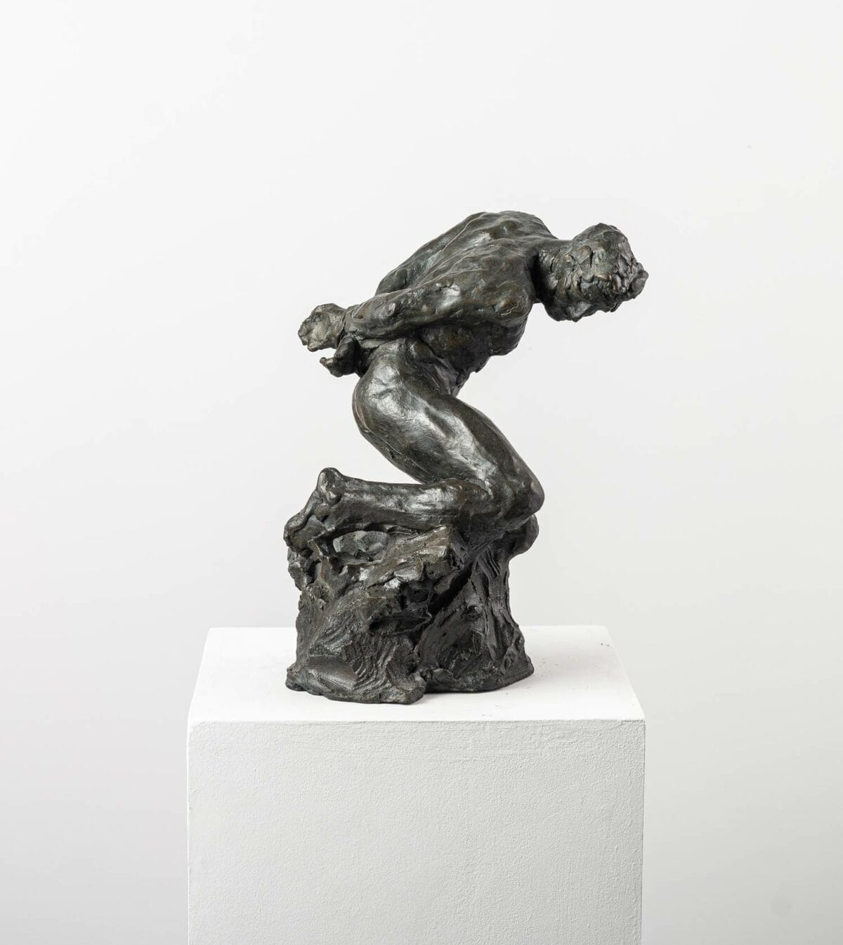 Male nude - bronze sculpture - Slave by Guy le Perse for Gallery Theophanos