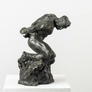 sculpture en bronze : l'Esclave II de guy le perse. Homme enchaîné