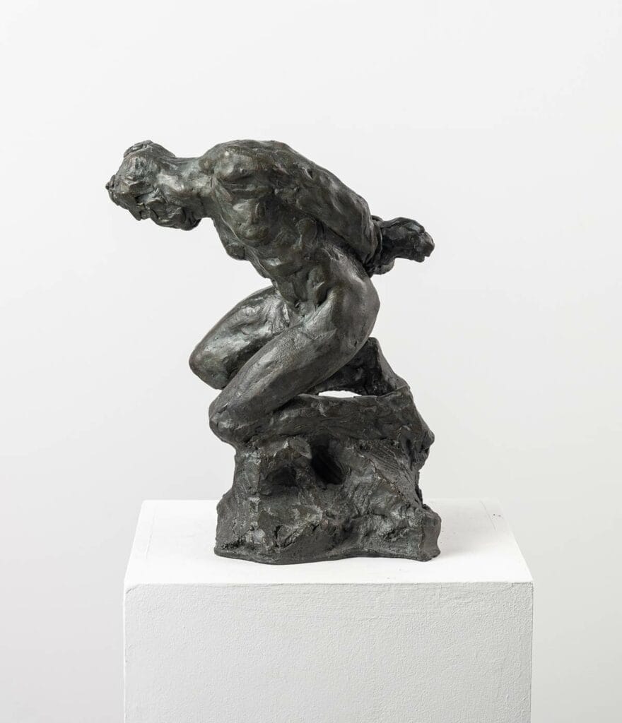 Sculpture en bronze : L'Esclave II de Guy Le Perse. Homme captif.