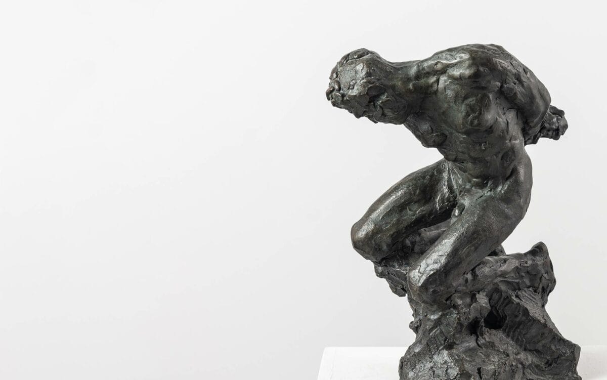 Male nude - bronze sculpture - Slave by Guy le Perse for Gallery Theophanos