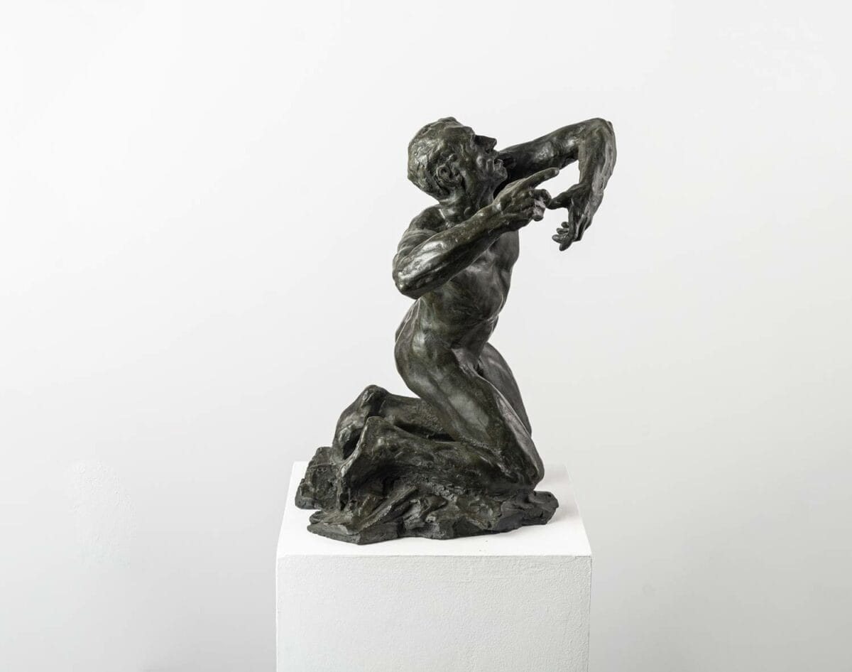 Orphée par Guy Le Perse, sculpture en bronze d'un nu masculin inspiré par les oeuvres de Rodin et du quattrocento