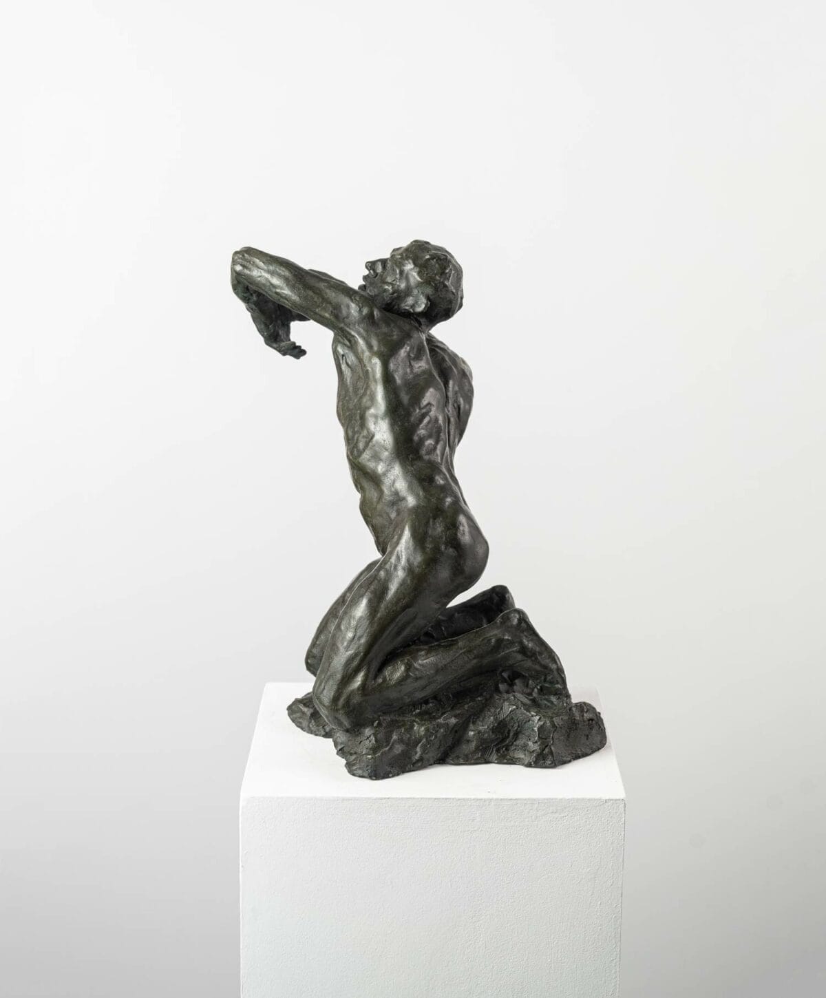 Orphée par Guy Le Perse, sculpture en bronze d'un nu masculin inspiré par les oeuvres de Rodin et du quattrocento