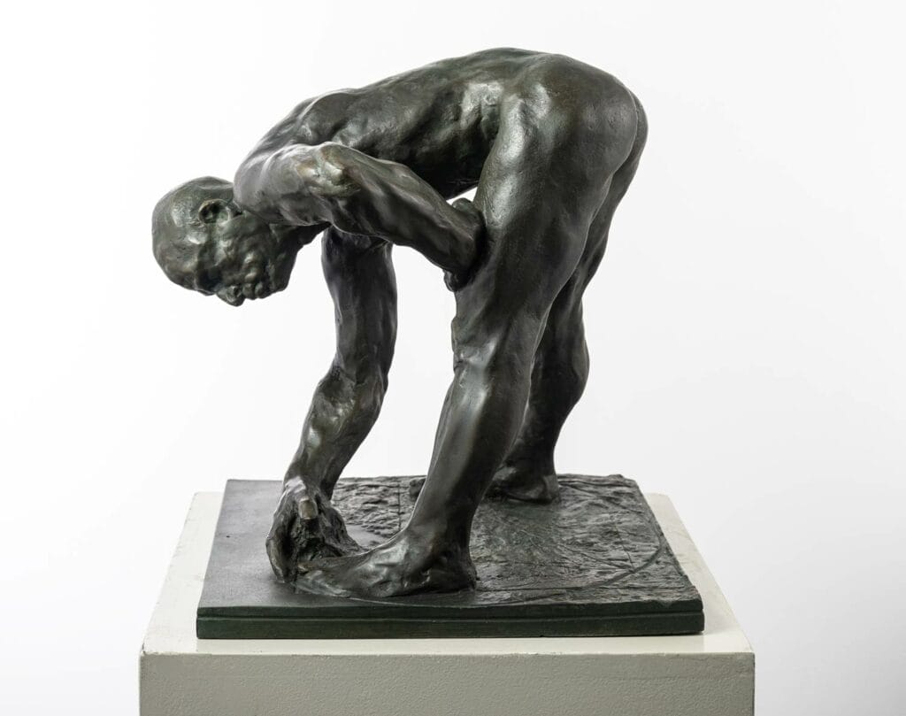 Nude male Bronze sculpture of the great architect