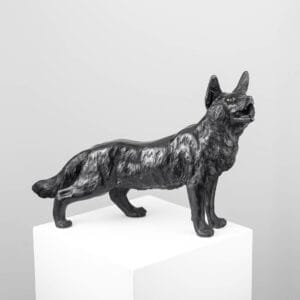 Okimono Fox - Kitsune - Bronze Sculpture