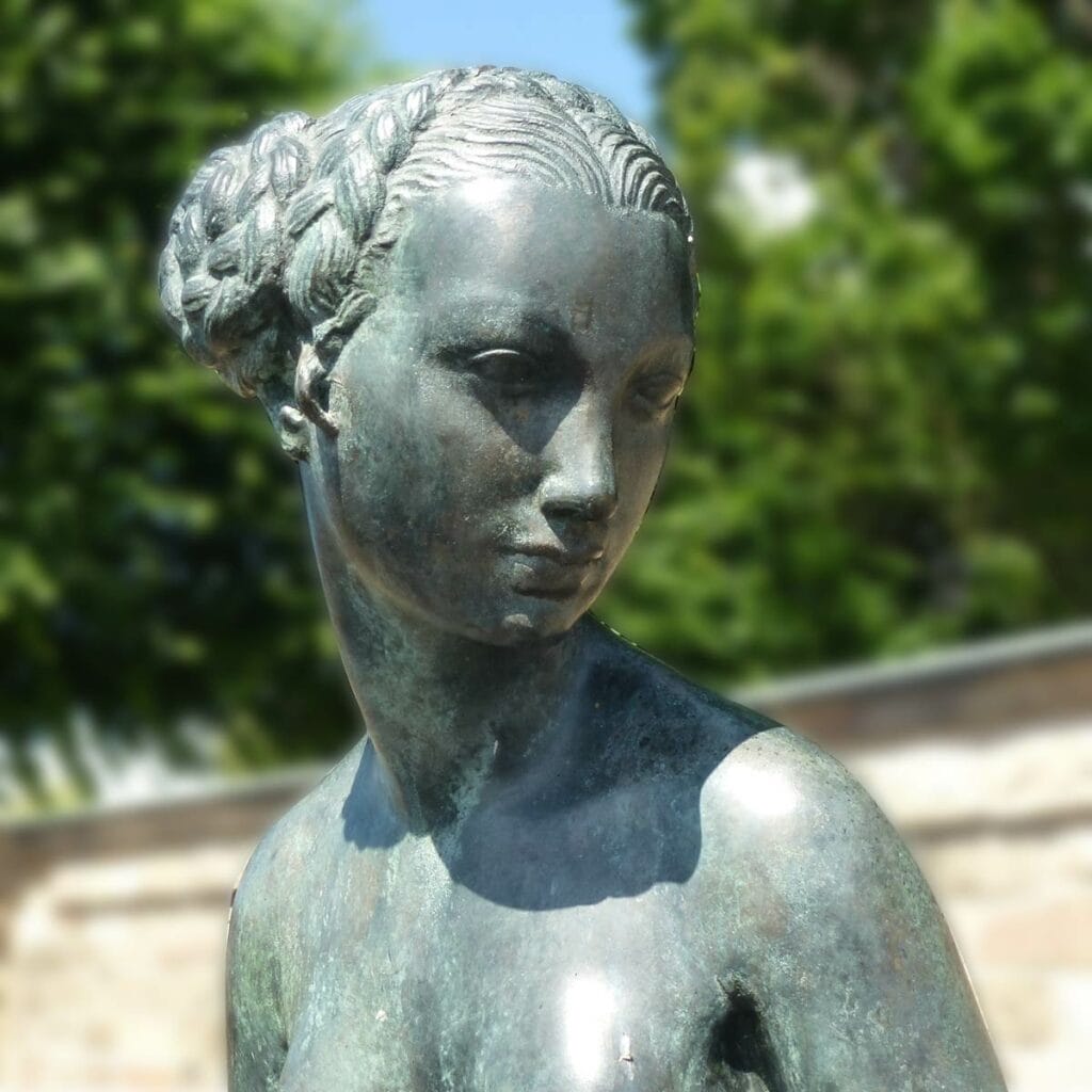 Tore Strindberg - détail de la statue Krokus conservée à Stockholm 1925