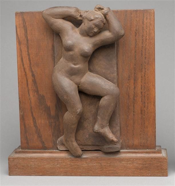 Patinated plaster high-relief created in 1938 by Charles Malfray. Paris, Centre Pompidou - National Museum of Modern Art - Centre for Industrial Creation