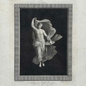 Bacchante carrying a tray - Chisel engraving by Vincenzo Feoli