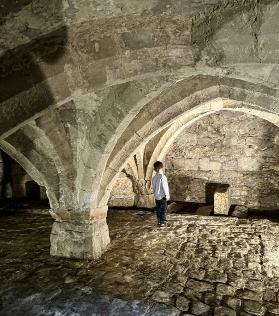 voûtes souterraines de l'abbaye de Cerfroid, base des trinitaires à Brumetz dans l'Aisne