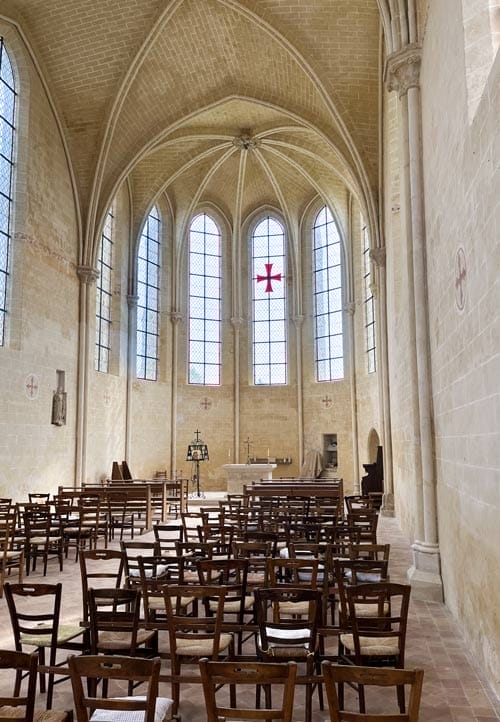 Chapelle de la commanderie des chevaliers templiers de Montigny dans l'Aisne près de Brumetz