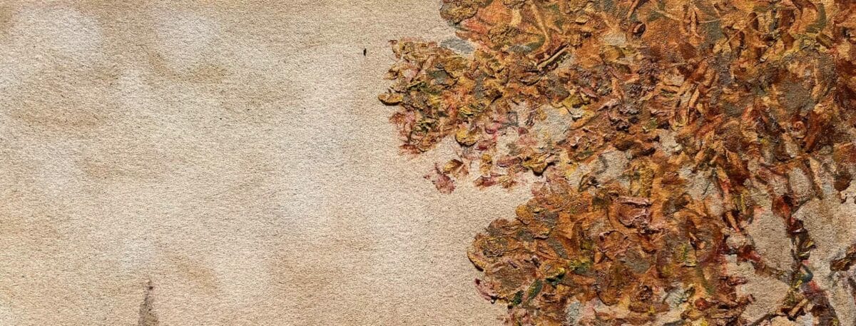 Premières feuilles d'automne dans le Vallon de Saint-André-de-Bâgé - Huile sur Papier – Image 8
