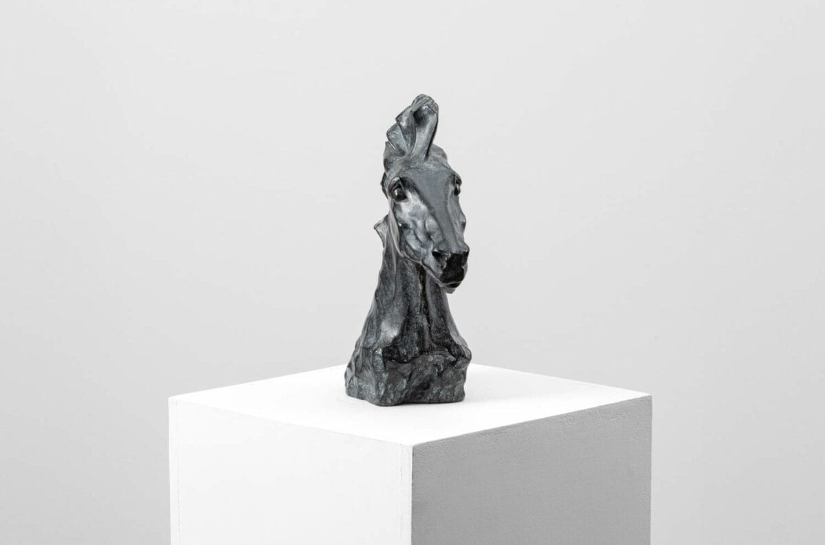 Beryllos - Sculpture en bronze - Tête de cheval – Image 3