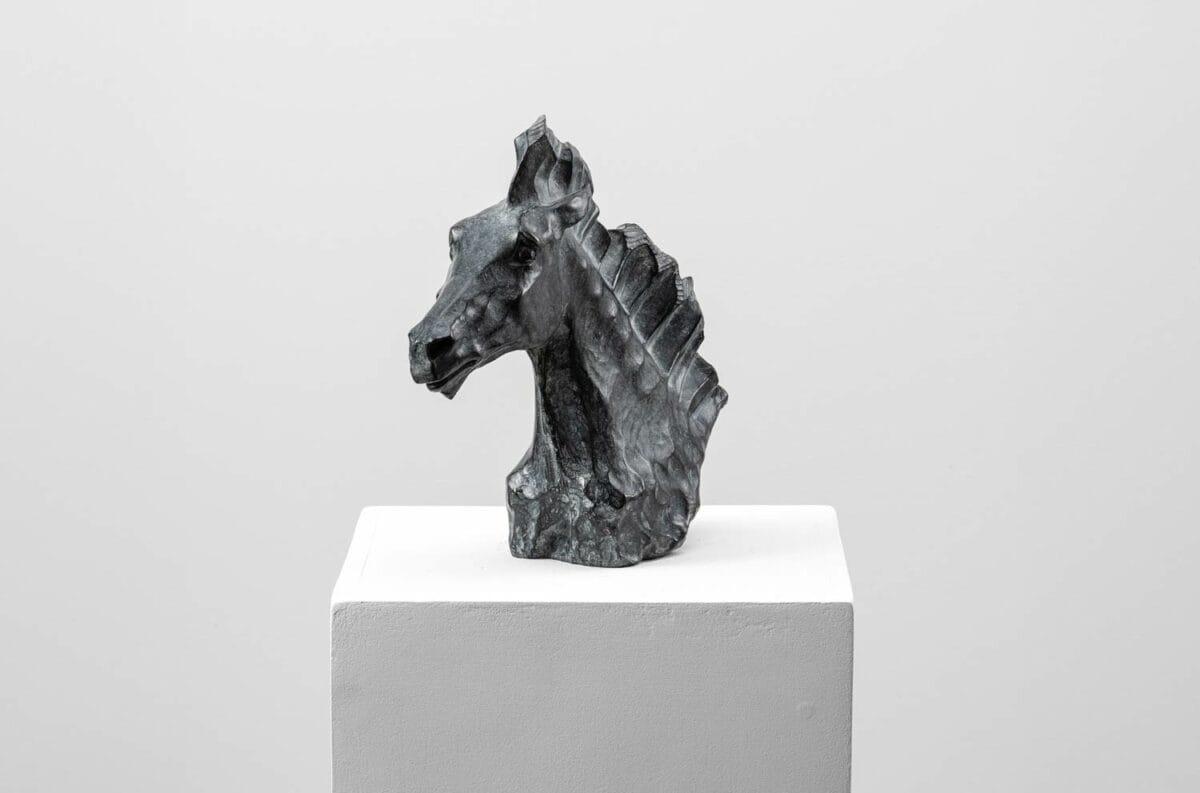 Beryllos - Sculpture en bronze - Tête de cheval – Image 4
