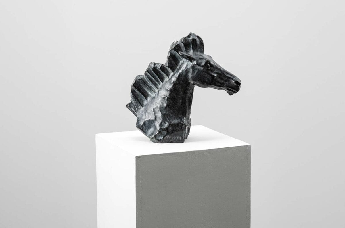 Beryllos - Sculpture en bronze - Tête de cheval – Image 9