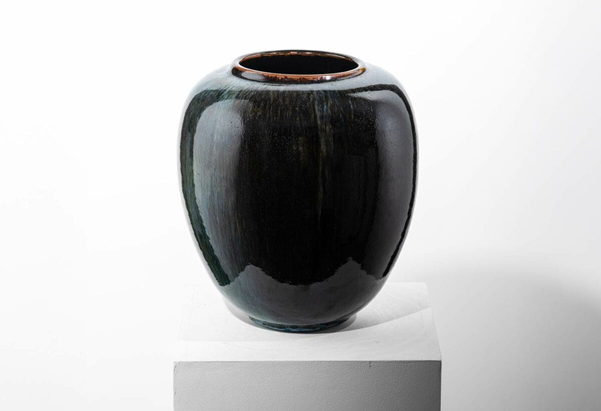 Vase pansu à couverte verte - Gérard Tridot – Image 6