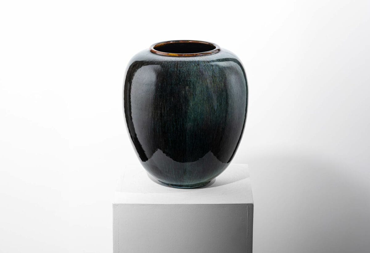 Vase pansu à couverte verte - Gérard Tridot – Image 5