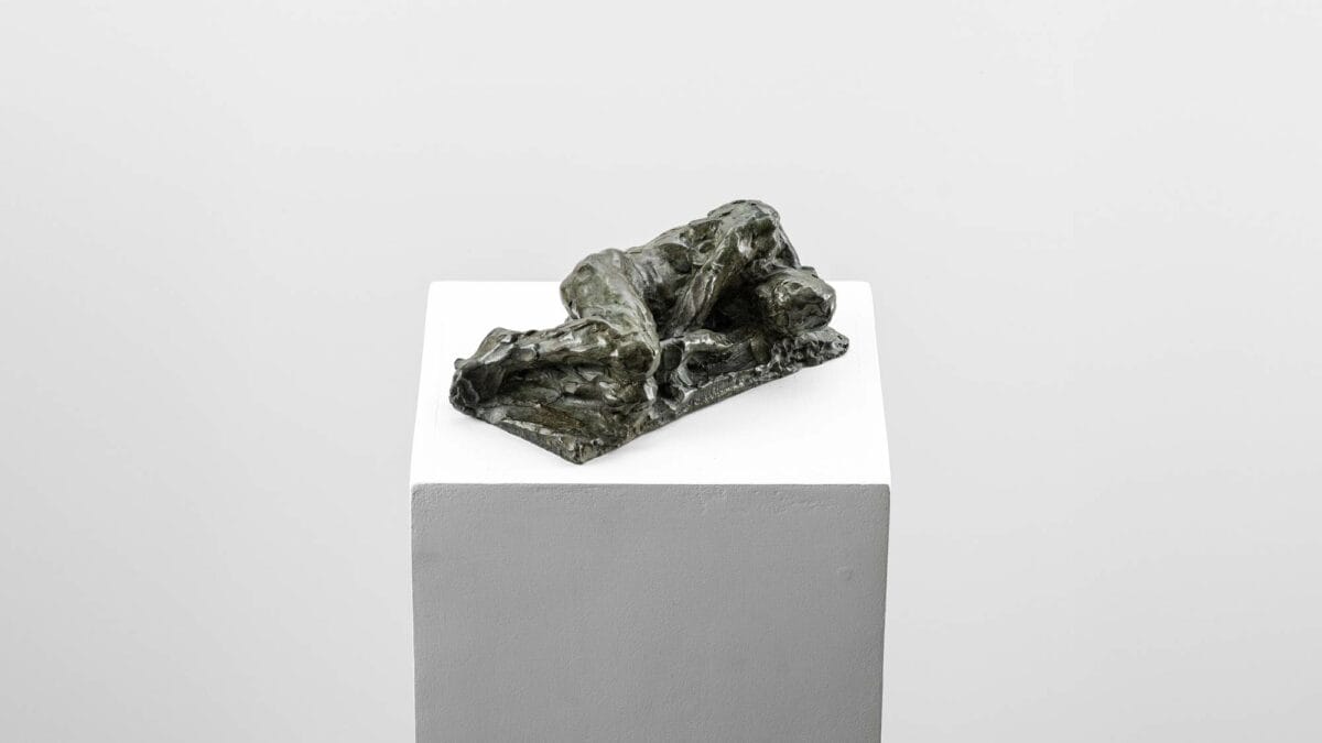 Homme damné - sculpture en bronze - nu masculin