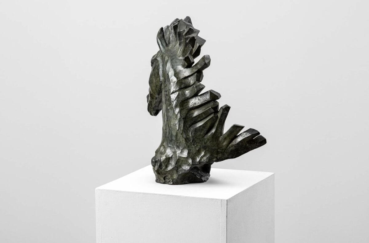 Hyalos - Sculpture en bronze - Buste de cheval – Image 6