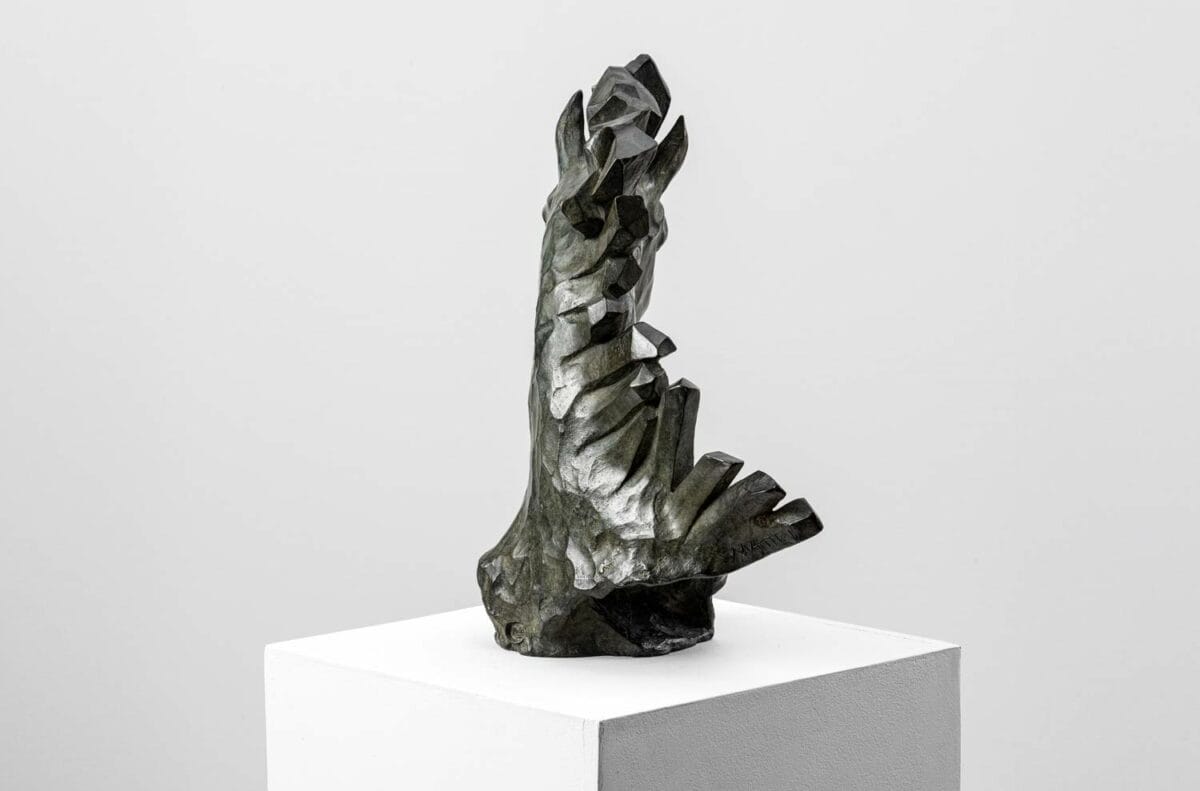 Hyalos - Sculpture en bronze - Buste de cheval – Image 7