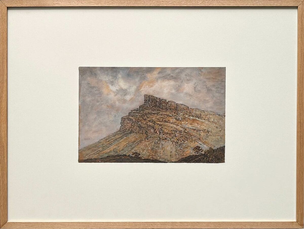 La roche de Solutré - Huile sur Papier – Image 11