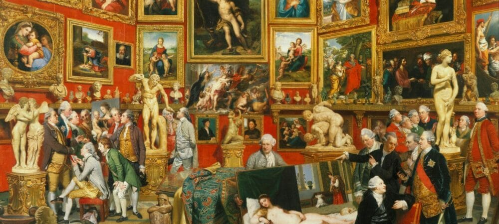 The tribuna of the Uffizi Johann Zoffany Queen's gallery London The Venus de'medici Florence